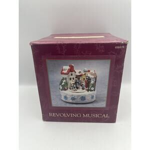 Vintage 1995 Christmas Revolving Musical Figurine Jingle Bells - With BOX